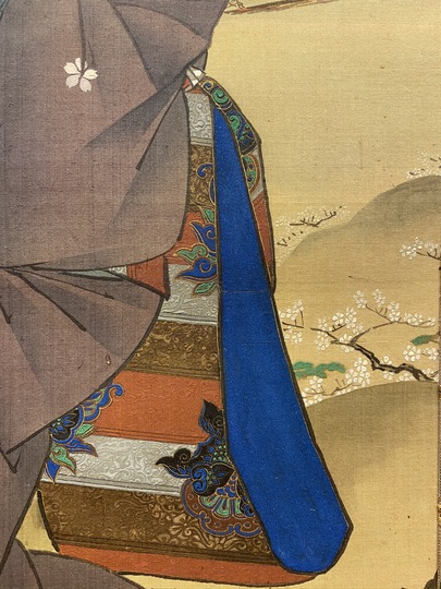 蹄斎北馬 桜下美人図｜古美術・掛け軸の販売・買取・鑑定-松本松栄堂