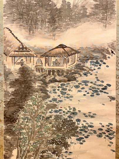 三浦勝治「花咲くアンダルシア」額装●油彩画作品 おしゃれな構図の風景作品です● 三浦勝治「花咲くアンダルシア」額装○油彩画作品 おしゃれな