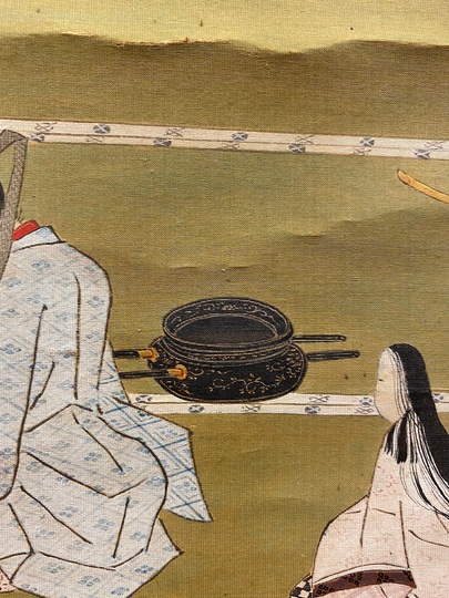 狩野常信 源氏葵巻之図｜古美術・掛け軸の販売・買取・鑑定-松本松栄堂