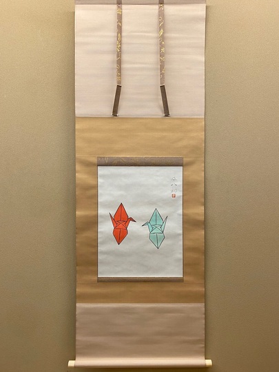 正しい作品]：[福田平八郎・芥子図・絹本]／大分市／初期作品