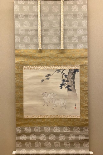 橋本雅邦 一青雙白図