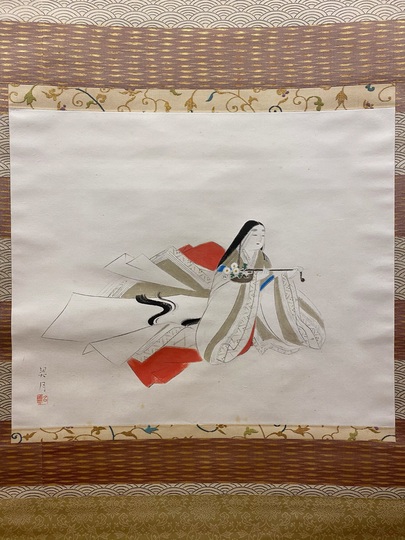 菊池契月 重陽|古美術・掛け軸の販売・買取・鑑定-松本松栄堂 菊池契月 重陽|古美術・掛け軸の販売・買取・鑑定-松本松栄堂