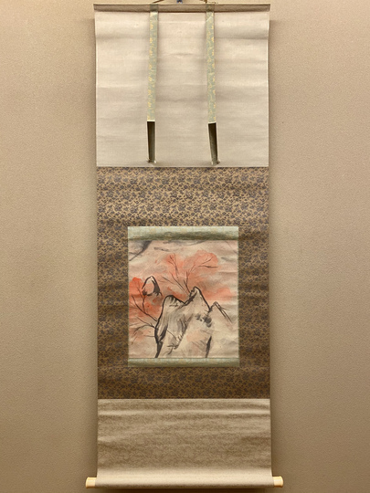華岳 水墨画 神像 観音 掛け軸 華岳 水墨画 神像 観音 掛け軸