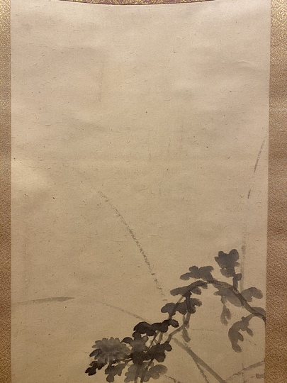 村上華岳 菊に鳥｜古美術・掛け軸の販売・買取・鑑定-松本松栄堂