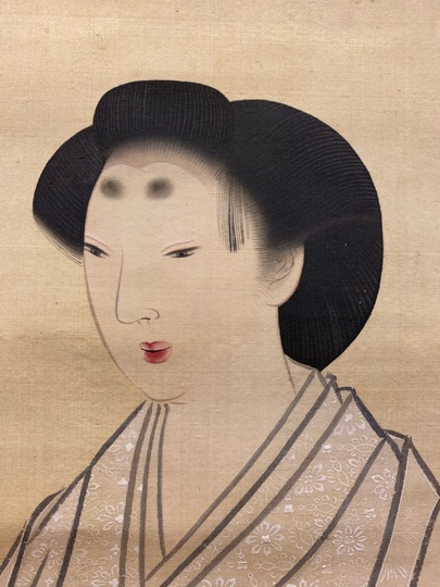 掛軸■美人画 中国女性 田中栄作 3幅対 昭君 西施院紗 渓谷 唐物 骨董品■ 掛軸□美人画 中国女性 田中栄作 3幅対 昭君 西施院紗 渓谷 唐物