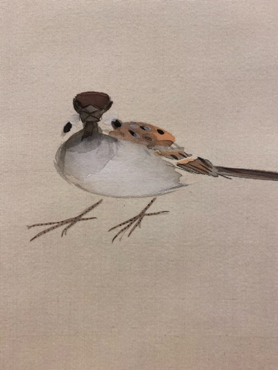 Tsuchida Bakusen sparrow｜Matsumoto Shoeido | Japanese