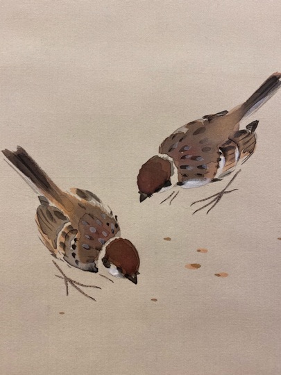 Tsuchida Bakusen sparrow｜Matsumoto Shoeido | Japanese