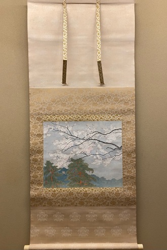 小野竹喬 【下鴨の森】 高級画集画、状態良好、新品高級額装付、日本画、絵画