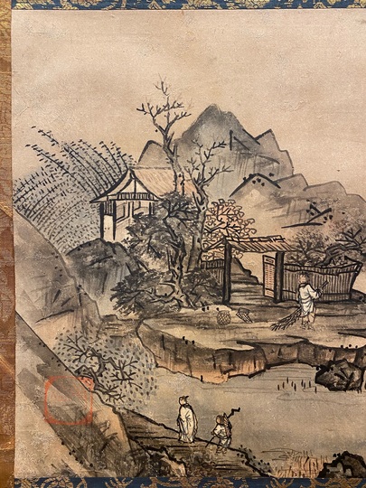 島田墨仙　山水　日本画　歴史画　掛軸 島田墨仙 山水 日本画 歴史画 掛軸 - メルカリ