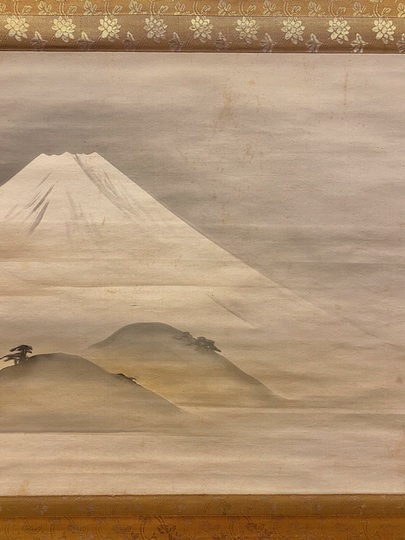最新人気 金武桂翠作 掛け軸 美品 金地 絵画 美術年鑑掲載