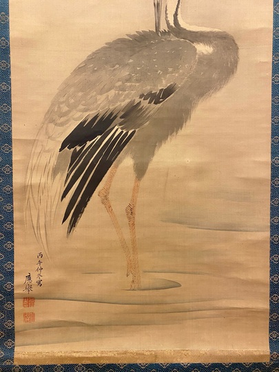 円山応挙 鶴図｜古美術・掛け軸の販売・買取・鑑定-松本松栄堂