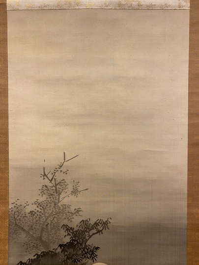 森一鳳 樹間月図｜古美術・掛け軸の販売・買取・鑑定-松本松栄堂