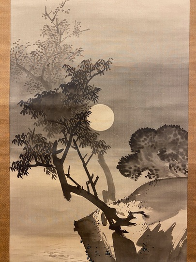掛け軸 今尾景祥 作 松に月ほととぎす 絹本 日本画 軸装 茶道具 掛軸 です。 Amazon.co.jp: 【掛け軸】今尾景祥「瑞日雅松図」日本画 岩彩