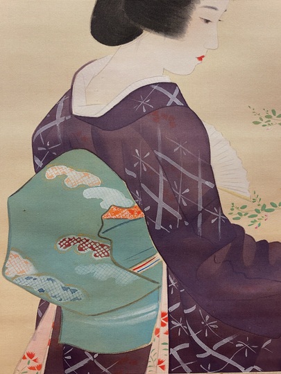 伊東深水 萩｜古美術・掛け軸の販売・買取・鑑定-松本松栄堂