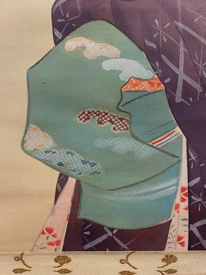 伊東深水 萩｜古美術・掛け軸の販売・買取・鑑定-松本松栄堂