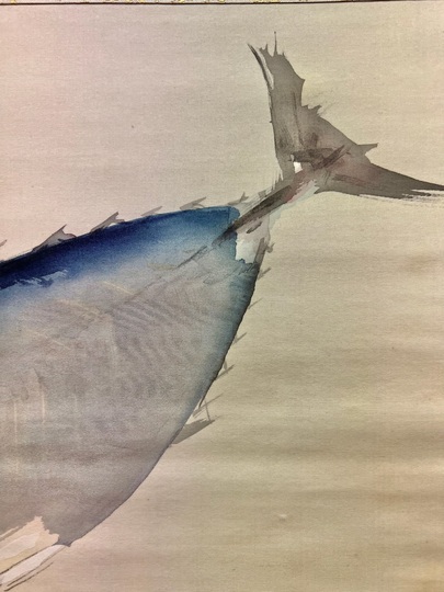 【真作】竹内栖鳳/海辺松図/横物/掛軸/名家伝来/AA-642 模写/竹内栖鳳/鶴図/花鳥図/ツル図/横物/掛軸☆宝船☆AE-267