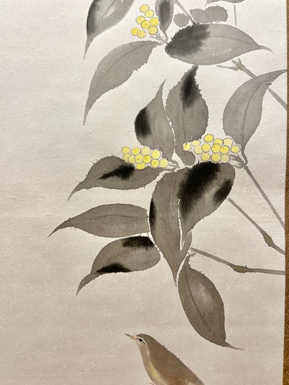 CH2642 平福百穂　古梅　掛軸　大日本絵画 CH2642 平福百穂古梅掛軸大日本絵画