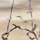 藤田嗣治 梅に鶯 8