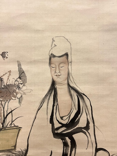 吉田公均 観音図｜古美術・掛け軸の販売・買取・鑑定-松本松栄堂