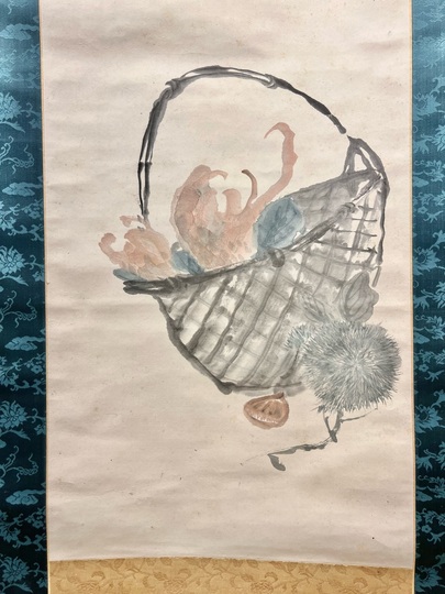 模写/富岡鉄斎/人物画賛/布袋屋掛軸HI-710 模写/富岡鉄斎/人物画賛/布袋屋掛軸HI-710