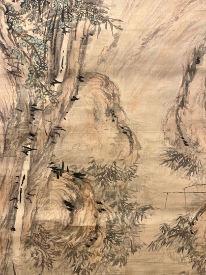 富岡鉄斎 淡彩山水図｜古美術・掛け軸の販売・買取・鑑定-松本松栄堂