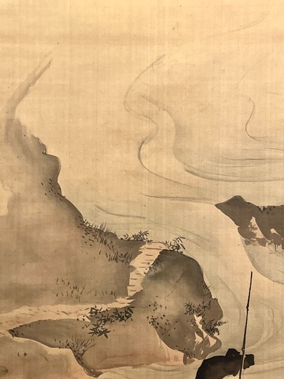 円山応挙 漁夫図｜古美術・掛け軸の販売・買取・鑑定-松本松栄堂