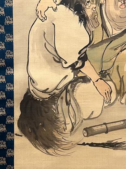 長沢芦雪 寒山拾得図|古美術・掛け軸の販売・買取・鑑定-松本松栄堂 長沢芦雪 寒山拾得図|古美術・掛け軸の販売・買取・鑑定-松本松栄堂