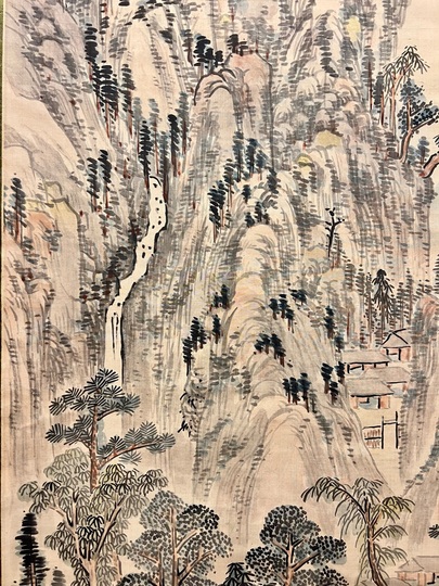野呂介石 黄法浅峰山水図｜古美術・掛け軸の販売・買取・鑑定-松本松栄堂