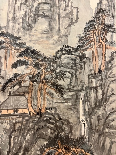 富岡鉄斎 看山自適図｜古美術・掛け軸の販売・買取・鑑定-松本松栄堂