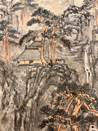 富岡鉄斎 看山自適図｜古美術・掛け軸の販売・買取・鑑定-松本松栄堂