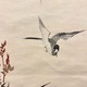 鈴木松年 渓竹鶺鴒図 8