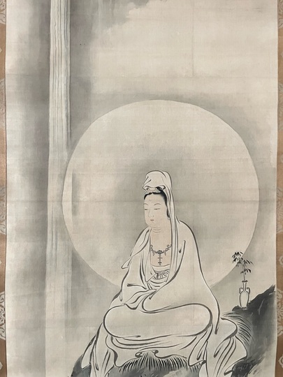 狩野雪信 中観音図、左右龍虎図｜古美術・掛け軸の販売・買取・鑑定