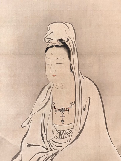 狩野雪信 中観音図、左右龍虎図｜古美術・掛け軸の販売・買取・鑑定