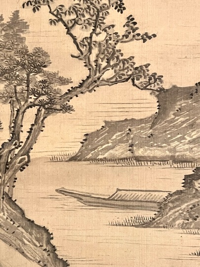 皆川淇園 水墨山水図｜古美術・掛け軸の販売・買取・鑑定-松本松栄堂