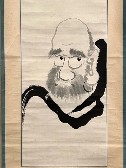 由利滴水 達磨図｜古美術・掛け軸の販売・買取・鑑定-松本松栄堂