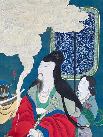 谷文二 寿星図｜古美術・掛け軸の販売・買取・鑑定-松本松栄堂