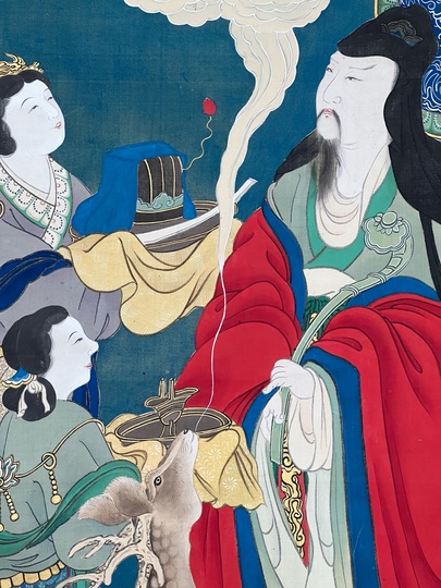谷文二 寿星図｜古美術・掛け軸の販売・買取・鑑定-松本松栄堂
