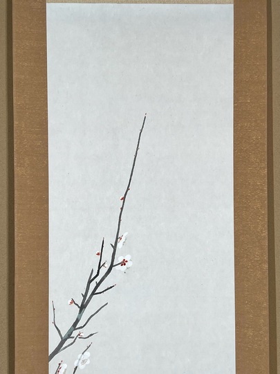 お値下げ！掛け軸　白い鳥 福田平八郎 紋鶲｜古美術・掛け軸の販売・買取・鑑定-松本松栄堂