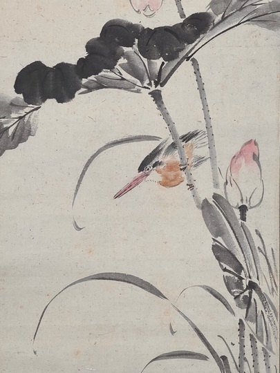 浦上春琴 紅蓮翡翠｜古美術・掛け軸の販売・買取・鑑定-松本松栄堂