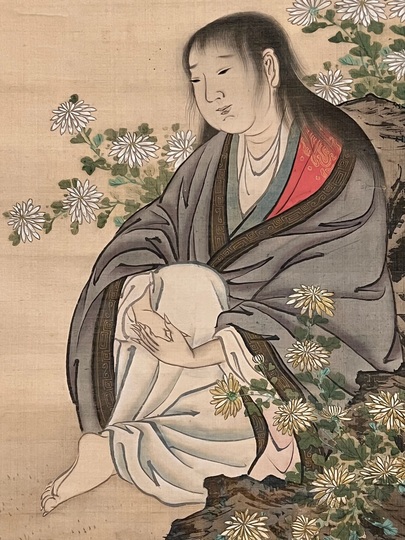 森周峰 菊慈童｜古美術・掛け軸の販売・買取・鑑定-松本松栄堂