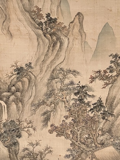 高久靄厓 倣王叔明山水図｜古美術・掛け軸の販売・買取・鑑定-松本松栄堂