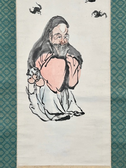 富岡鉄斎 南極寿星図｜古美術・掛け軸の販売・買取・鑑定-松本松栄堂