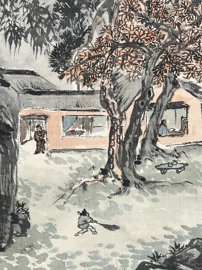 富岡鉄斎 蘭亭旧蹟図｜古美術・掛け軸の販売・買取・鑑定-松本松栄堂