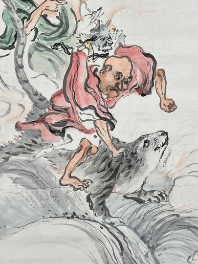 日根対山 十六阿羅漢図｜古美術・掛け軸の販売・買取・鑑定-松本