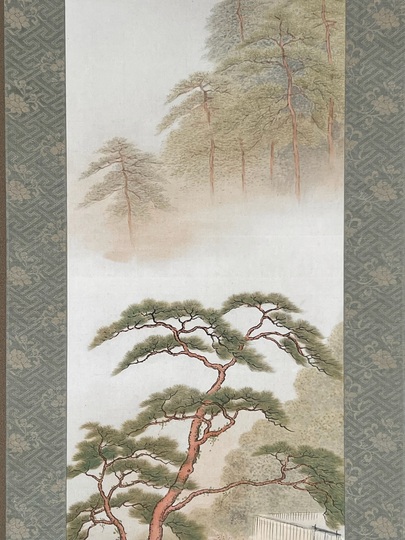 ◎掛け軸/秋の風景？ Ono Chikkyo Autumn Landscape ｜Matsumoto Shoeido | Japanese