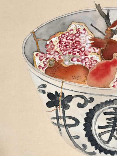 魯山人　画　紙本　掛軸 Yahoo!オークション -「魯山人」(掛軸) (書)の落札相場・落札価格