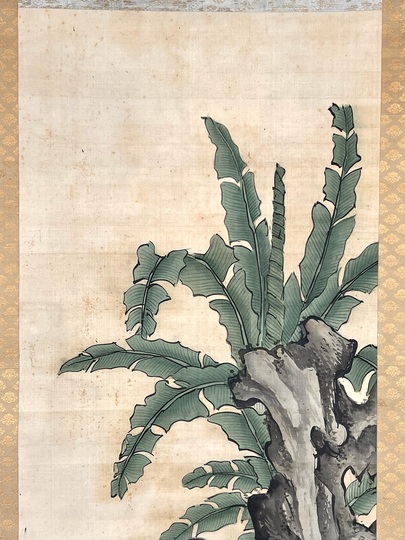 谷文晁 芭蕉美人図｜古美術・掛け軸の販売・買取・鑑定-松本松栄堂