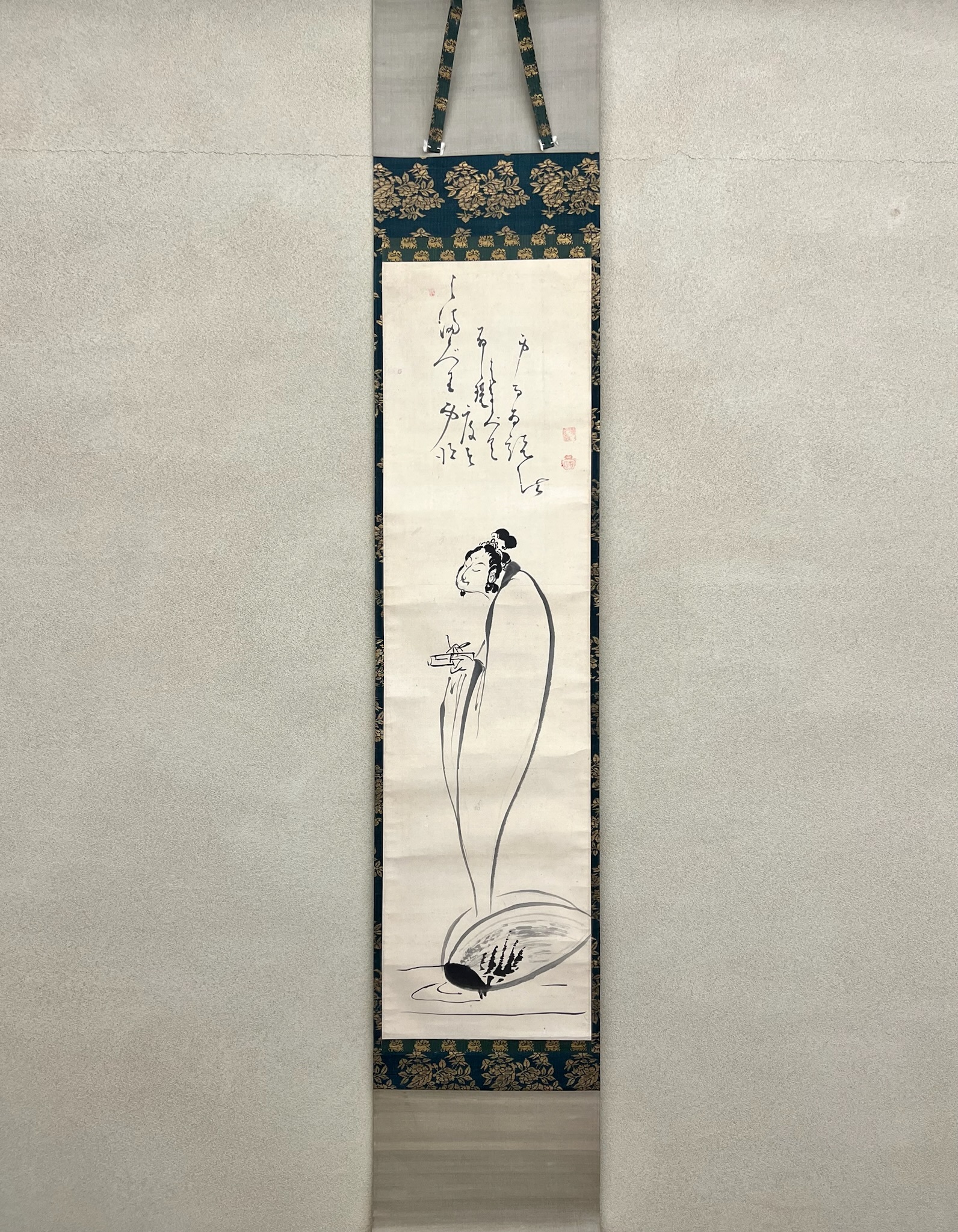 白隠慧鶴 蛤蜊観音図｜古美術・掛け軸の販売・買取・鑑定-松本松栄堂