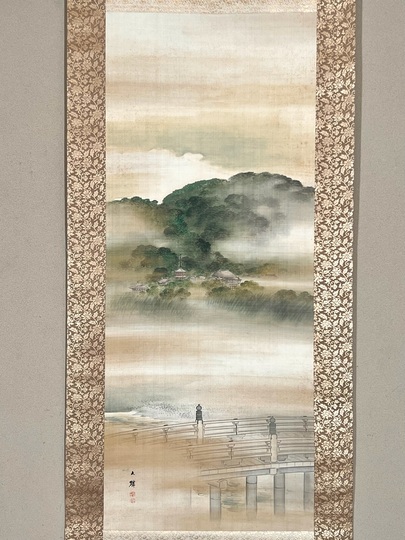 塩川文麟 暁色清水寺｜古美術・掛け軸の販売・買取・鑑定-松本松栄堂