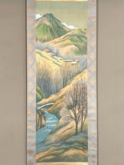 堤不羈『柿に小禽』絹本 共箱 近代絵画 絵画 美術年鑑掲載 掛軸25030318 美品 掛け軸 舟越隆保作 柿に双禽図 共箱 花鳥 秋掛け - メルカリ